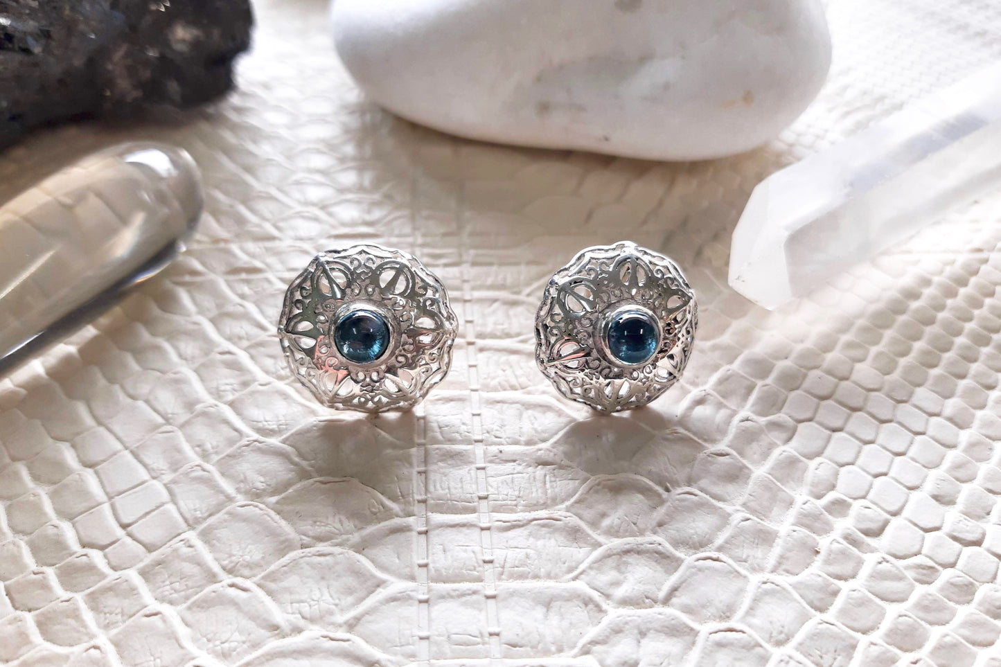 Earrings with Adi Shakti Khanda Luxury